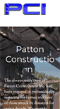 Mobile Screenshot of pattonconstructioninc.com